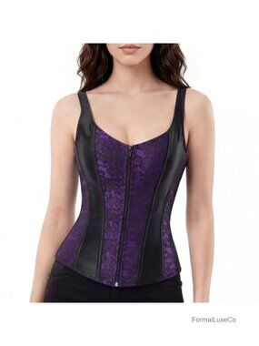Plus Size Corset Top for Halloween Gothic Costume Bustier